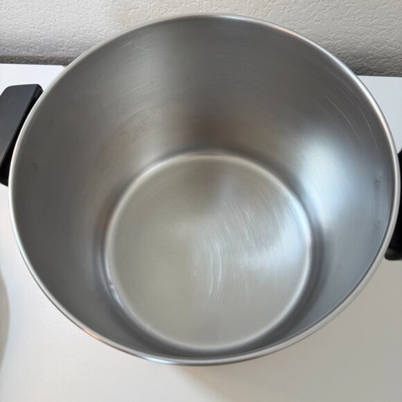 Vintage Revere Ware 8 QT Stock Pot w/ Lid Copper Clad SS 1801 Rome NY USA EUC - Picture 10 of 16